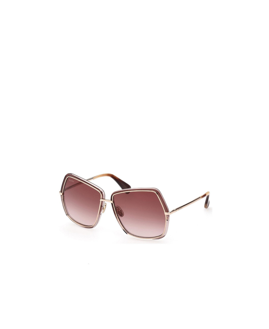 Max Mara Logo Sunglasses In Brown