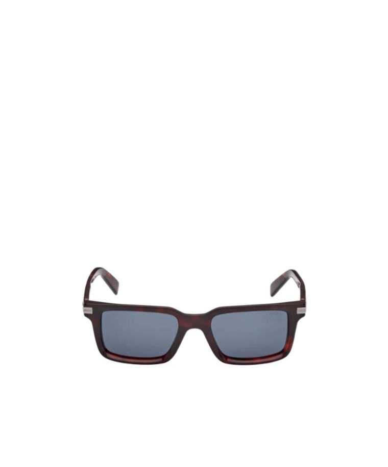 Zegna 53mm Rectangular Sunglasses In Black