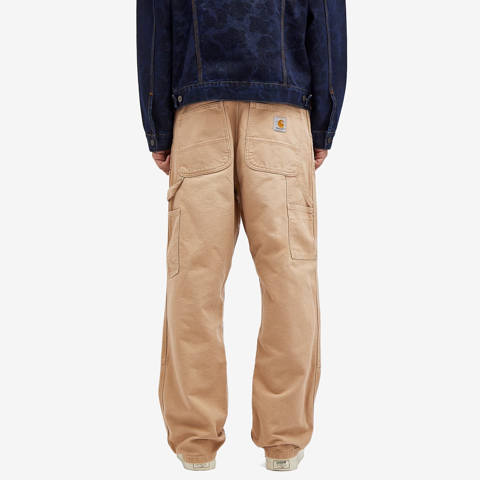 Carhartt Wip Flint Cotton Trousers In Nude