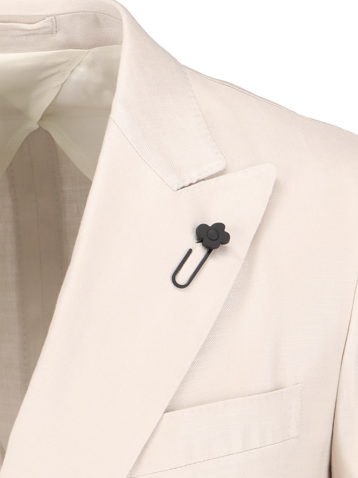Lardini Double-breasted Blazer In White