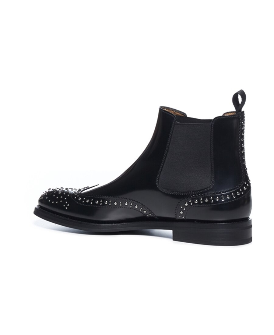 Church's Black Ketsby Rivet And Ankle Boots In Black