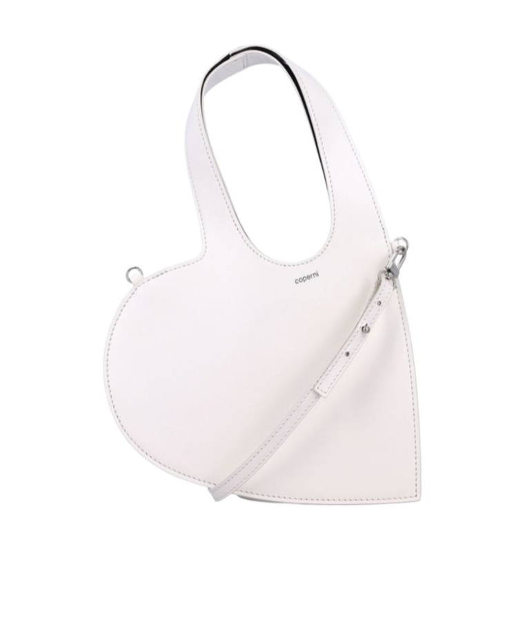 Shop Coperni Logo Crossbody Bag In White