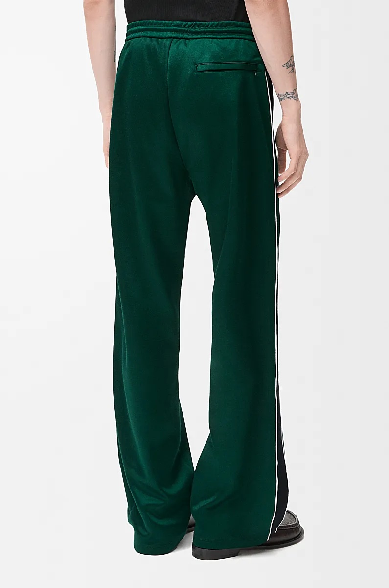 Loewe Plain Jersey Sweatpants In Green