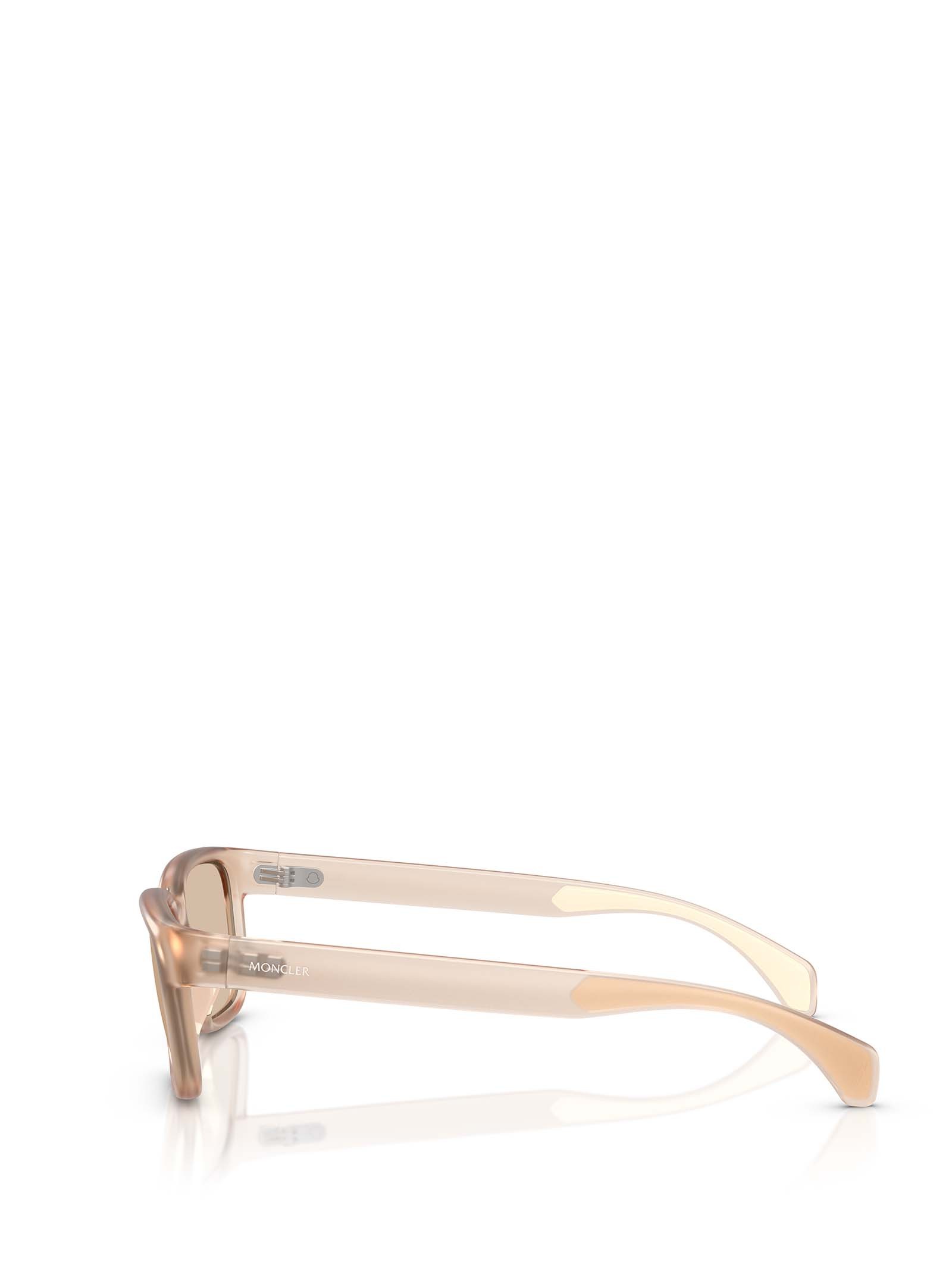 Moncler Eyewear Rectangular Frame Sunglasses In Brown