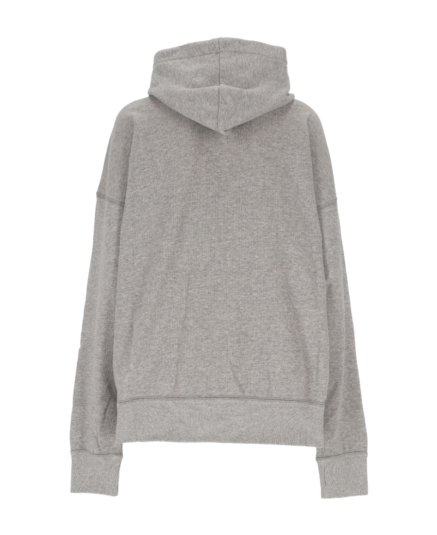 Isabel Marant Long-sleeved Hooded Sweater In Gray