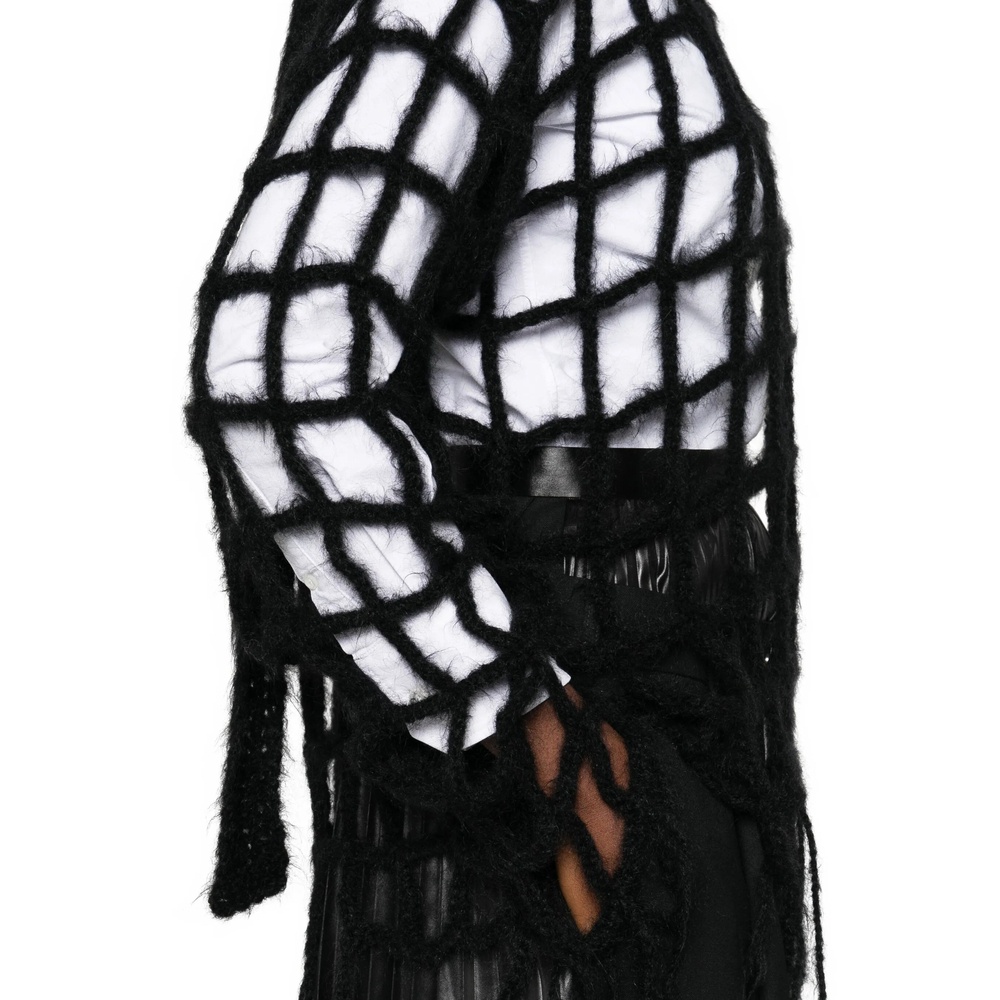 Junya Watanabe Cutout Poncho In Black