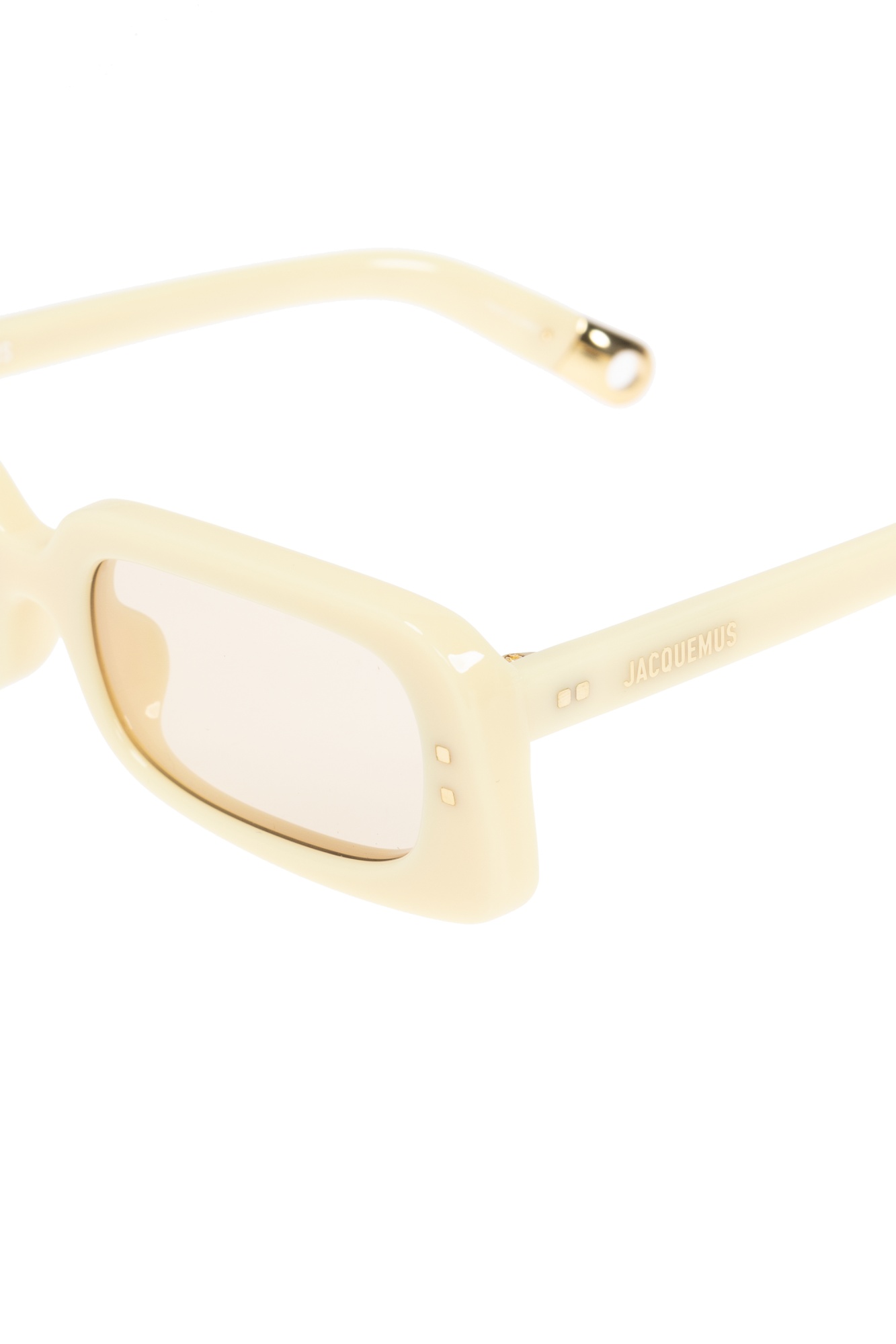 Jacquemus Logo Sunglasses In White