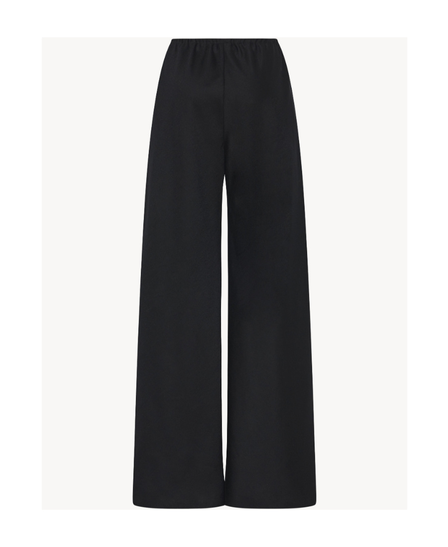 The Row High-waisted Wide-leg Trousers In Black