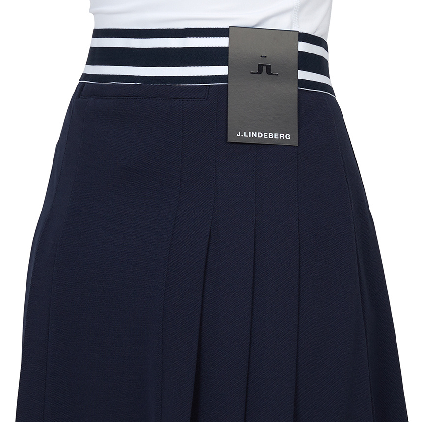 J. Lindeberg Logo Skirt In Blue