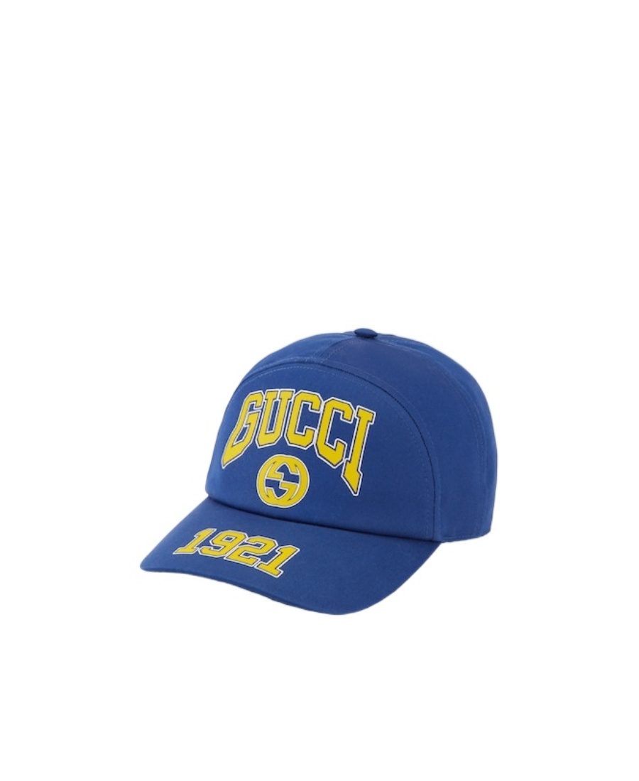 Gucci Interlocking G 1921 Baseball Cap In Blue