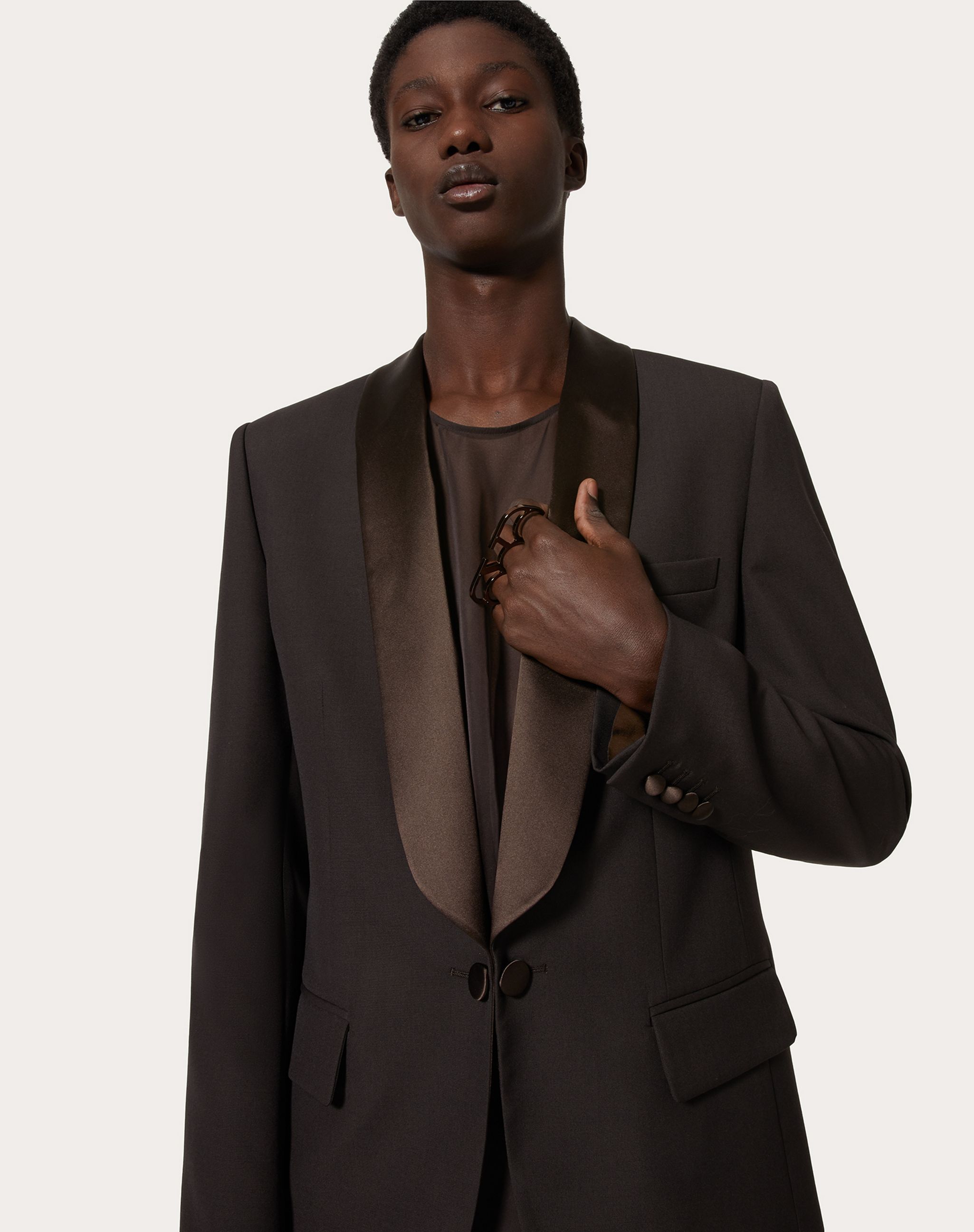 VALENTINO VALENTINO	SINGLE-BREASTED LONG-SLEEVED BLAZER