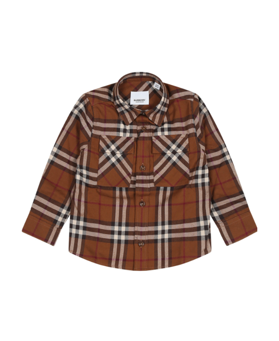 Burberry Check-pattern Cotton Shirt In Multicolor