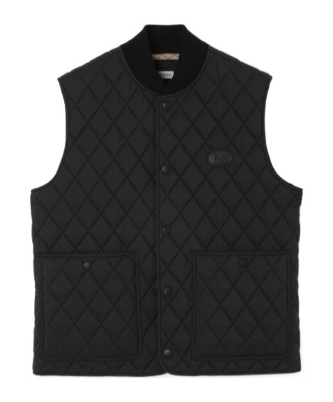 Burberry Quilted Nylon Gilet In Black