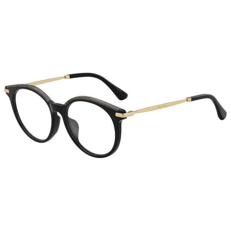 Jimmy Choo Logo Flat Mirror In Black