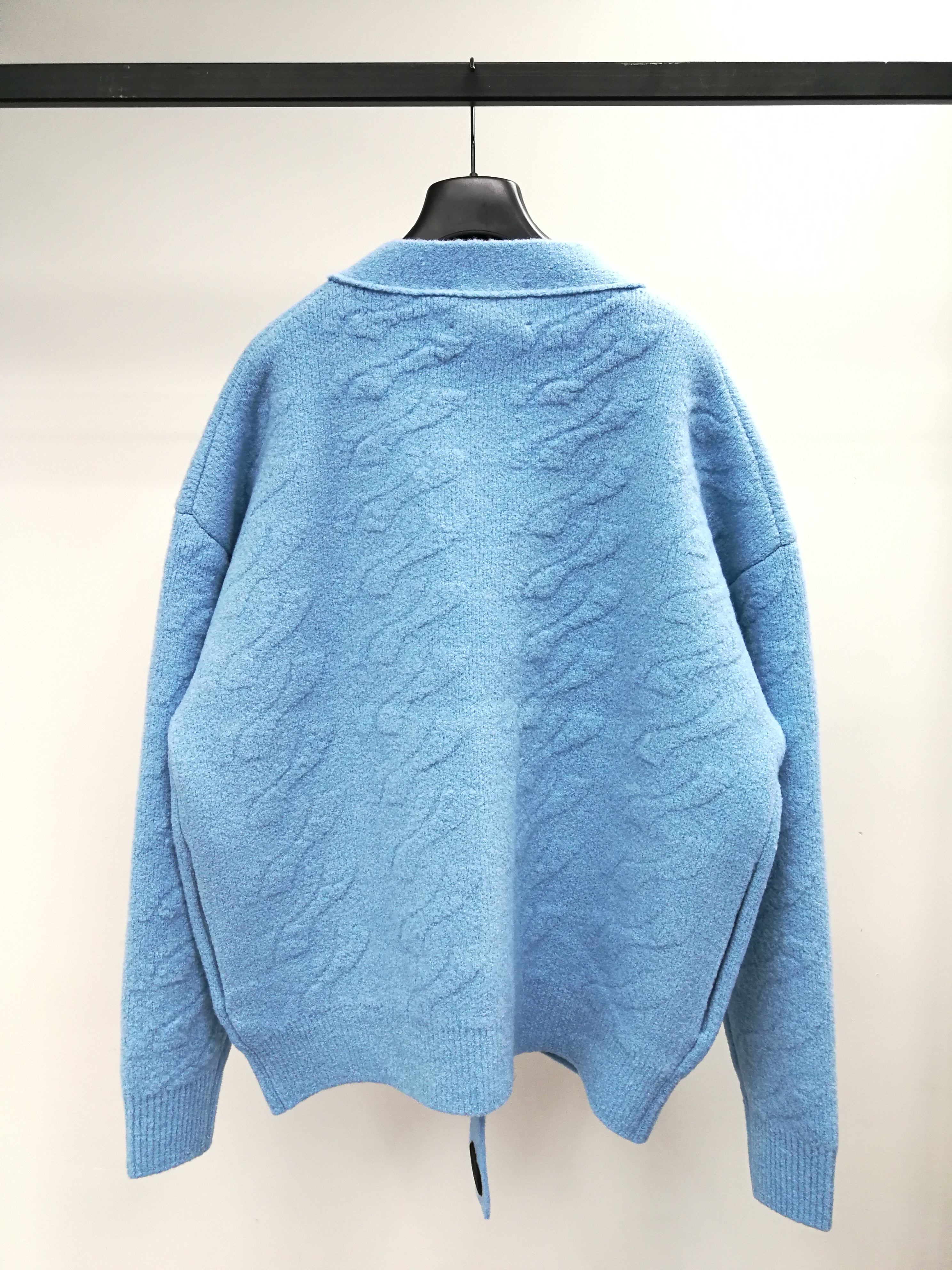 We11 Done Knitted Cardigan In Blue