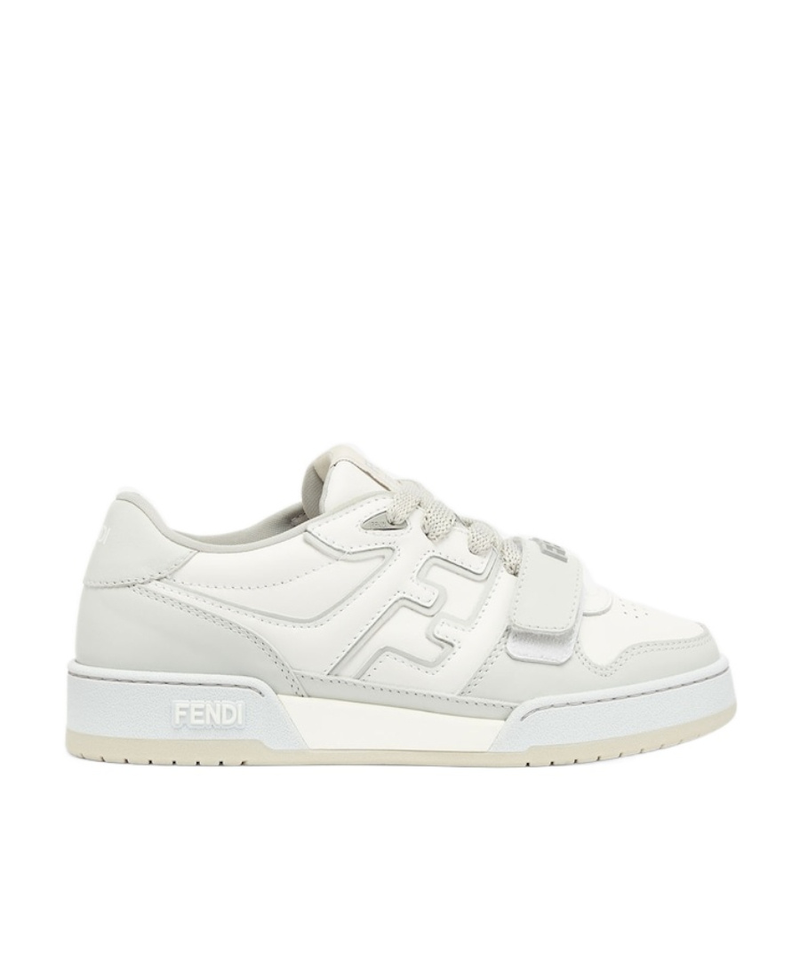 Fendi Match Platform Logo Sneakers In White