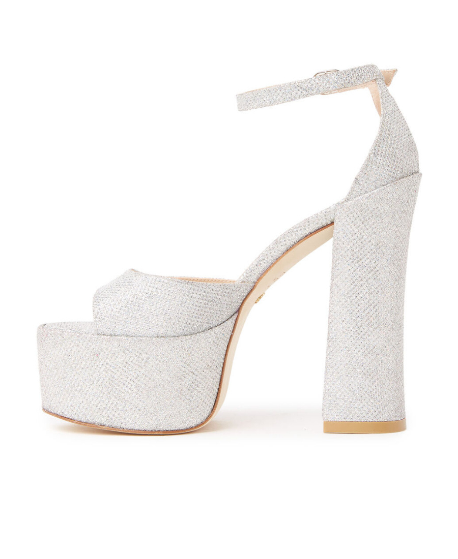 Stuart Weitzman Thick-soled High-heeled Sandals In White