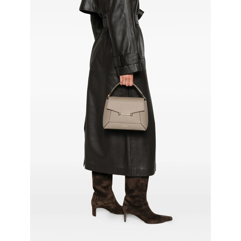 Strathberry Logo-print Tote Bag In Neutral