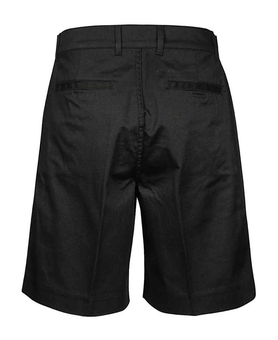 Givenchy Label Patch Chino Shorts In Black