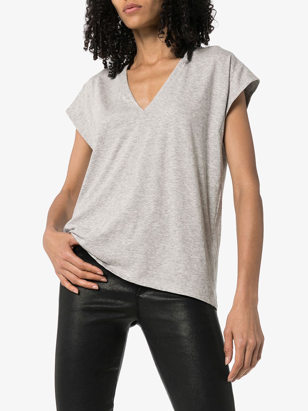 Frame Cap Sleeves T-shirt In White