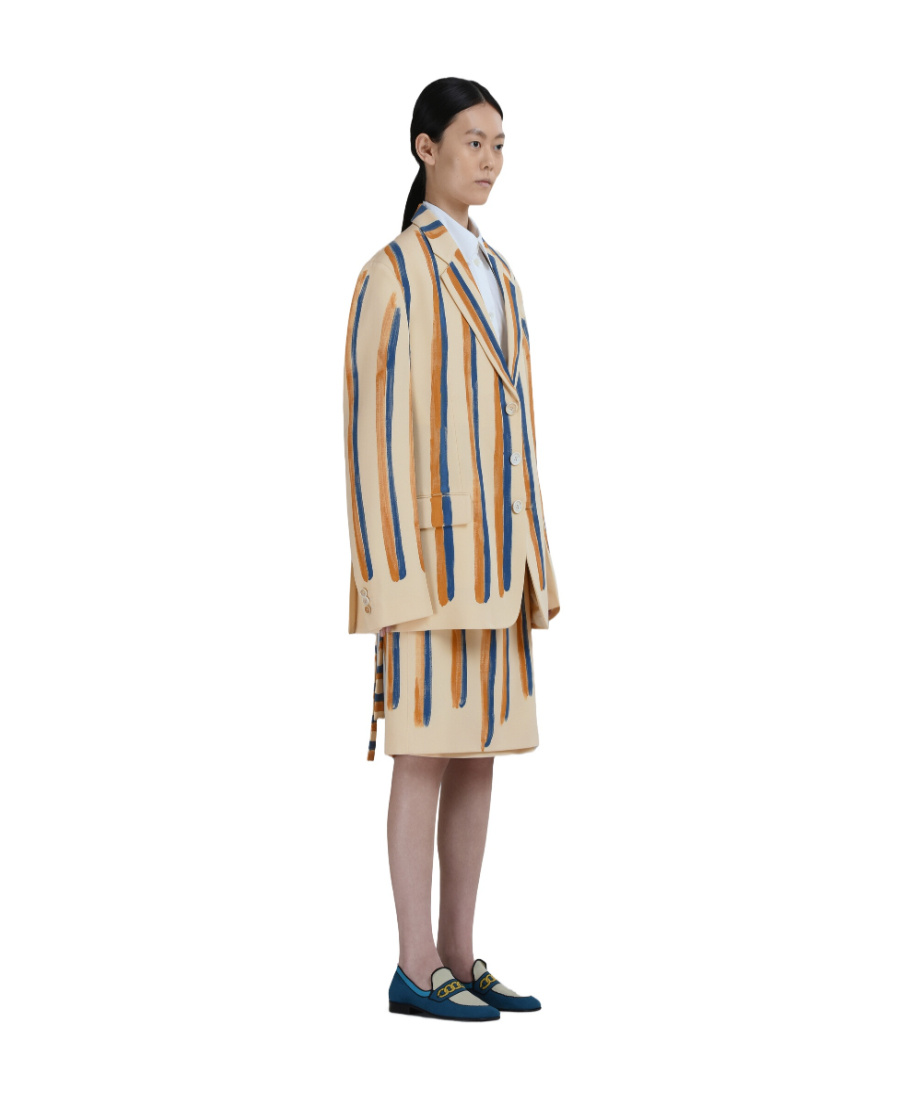 Marni Women's Single-breasted Jacket In Nude