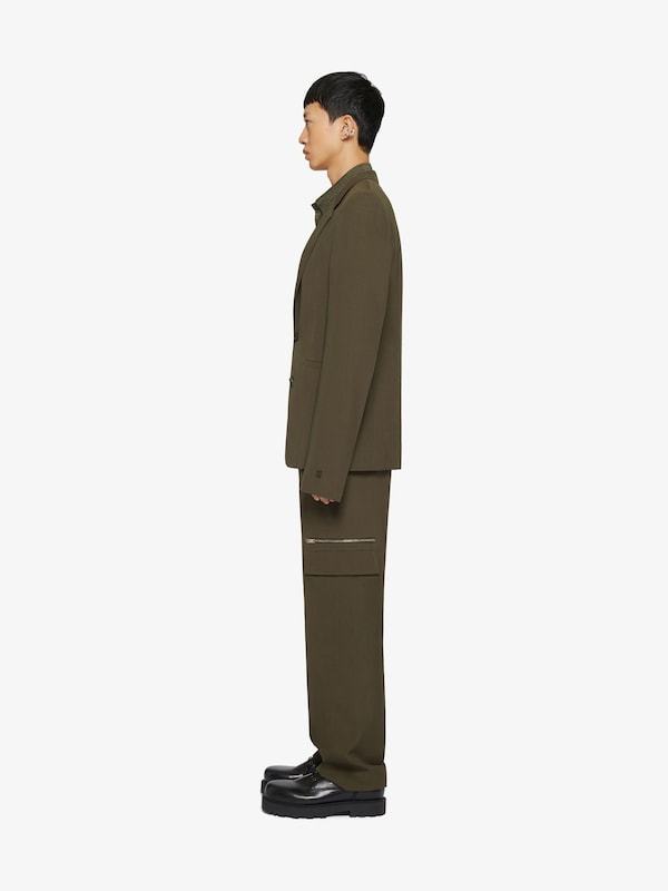 Givenchy Straight Fit Tailored Pants In Green