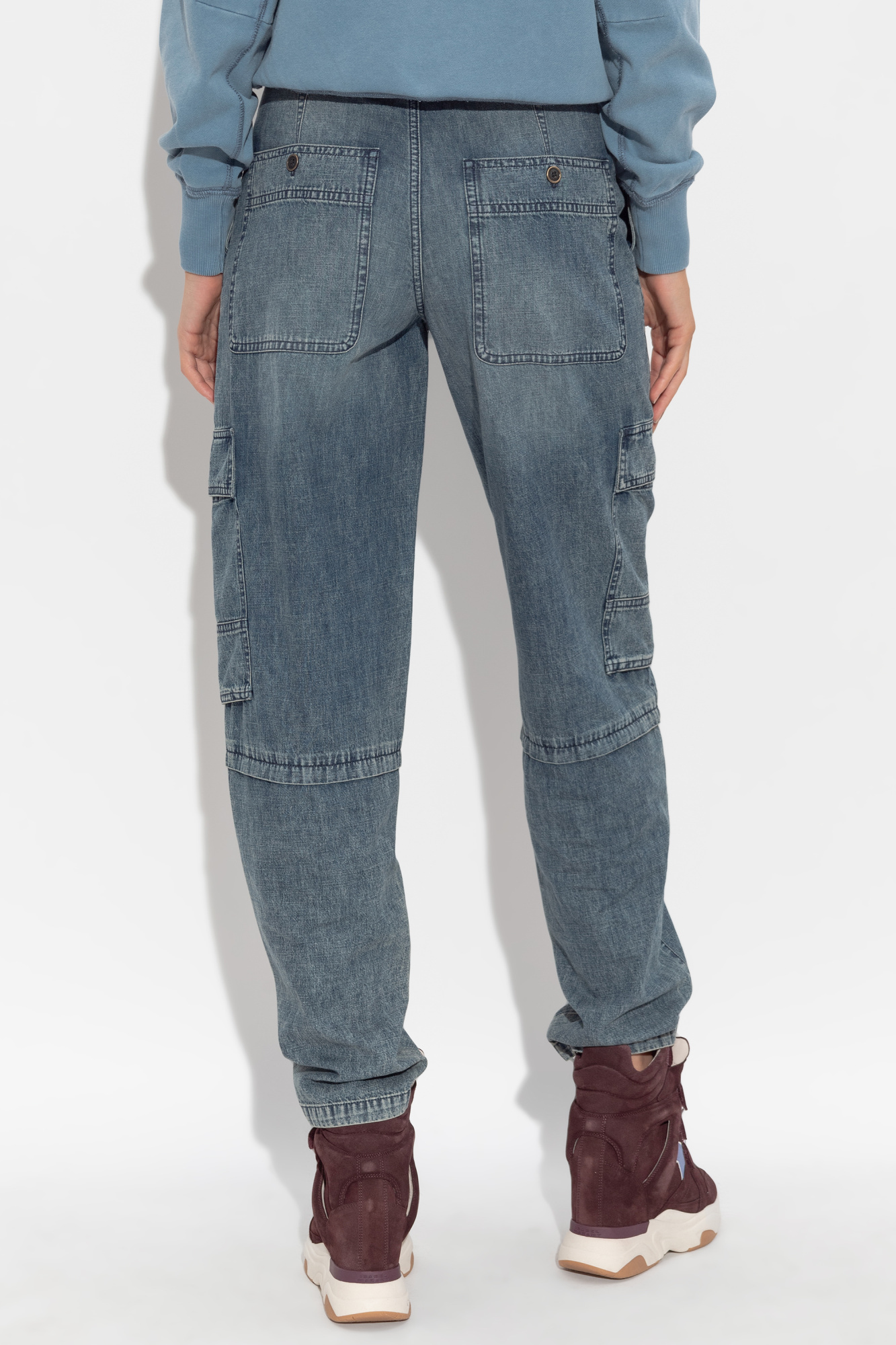Isabel Marant Étoile Jeans With Belt Loops In Blue
