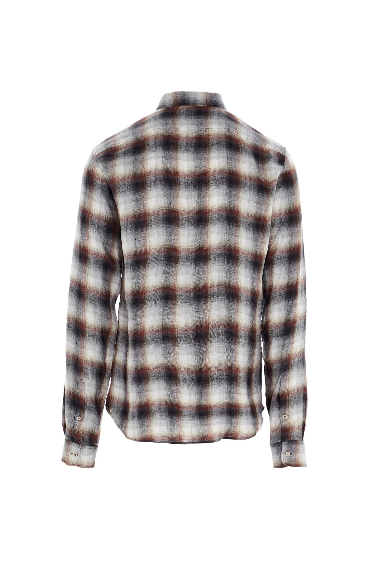 Shop Dsquared2 Plaid Button-front Shirt In Gray