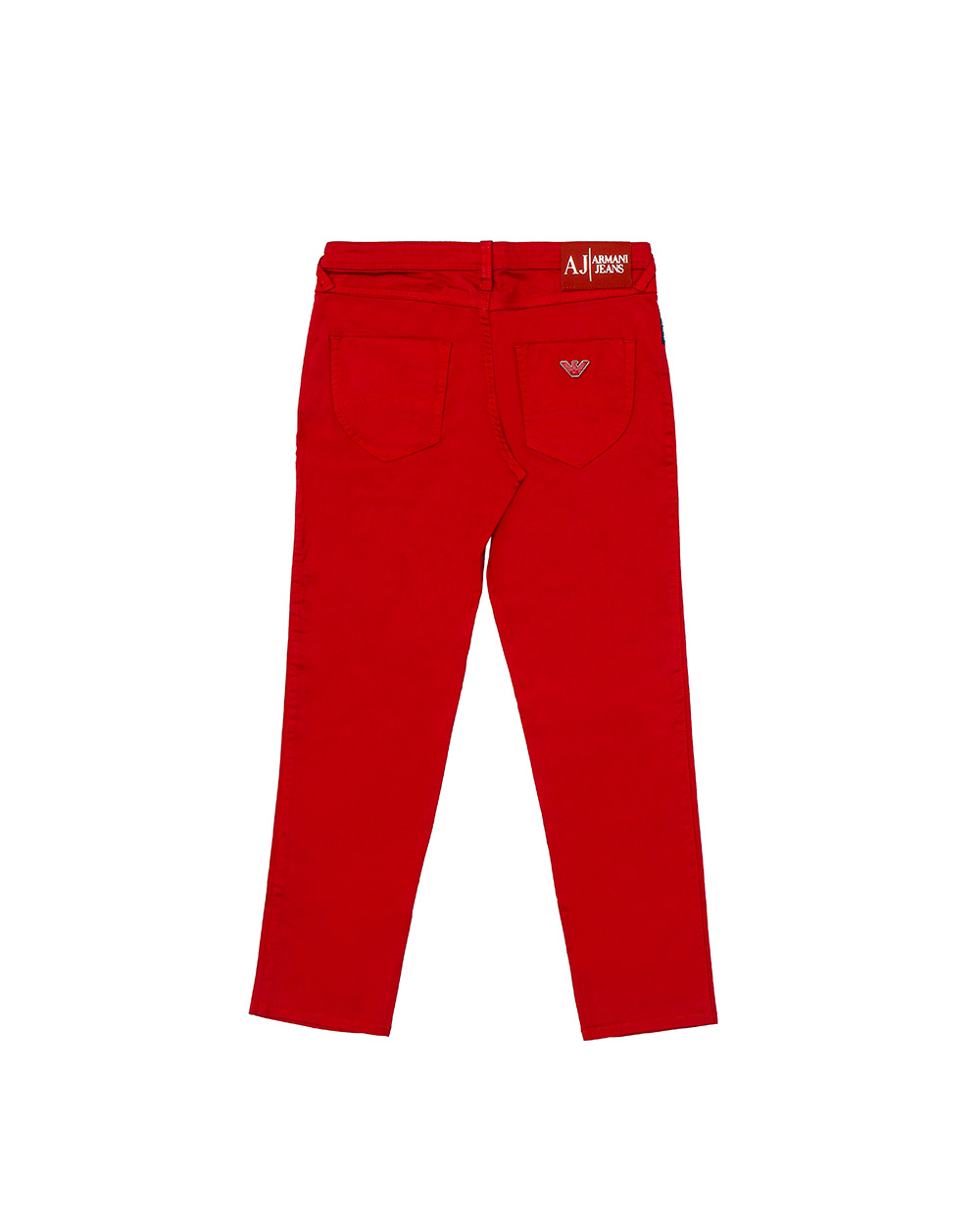 Armani Jeans Logo Jeans In Red