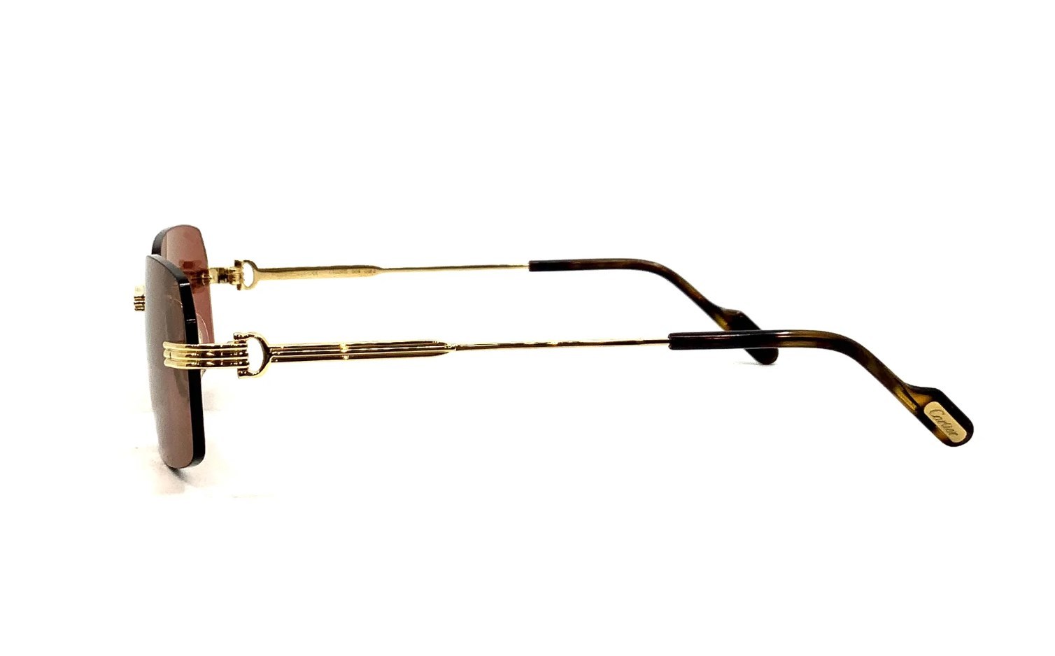 Cartier Rimless Square-frame Sunglasses In Pink