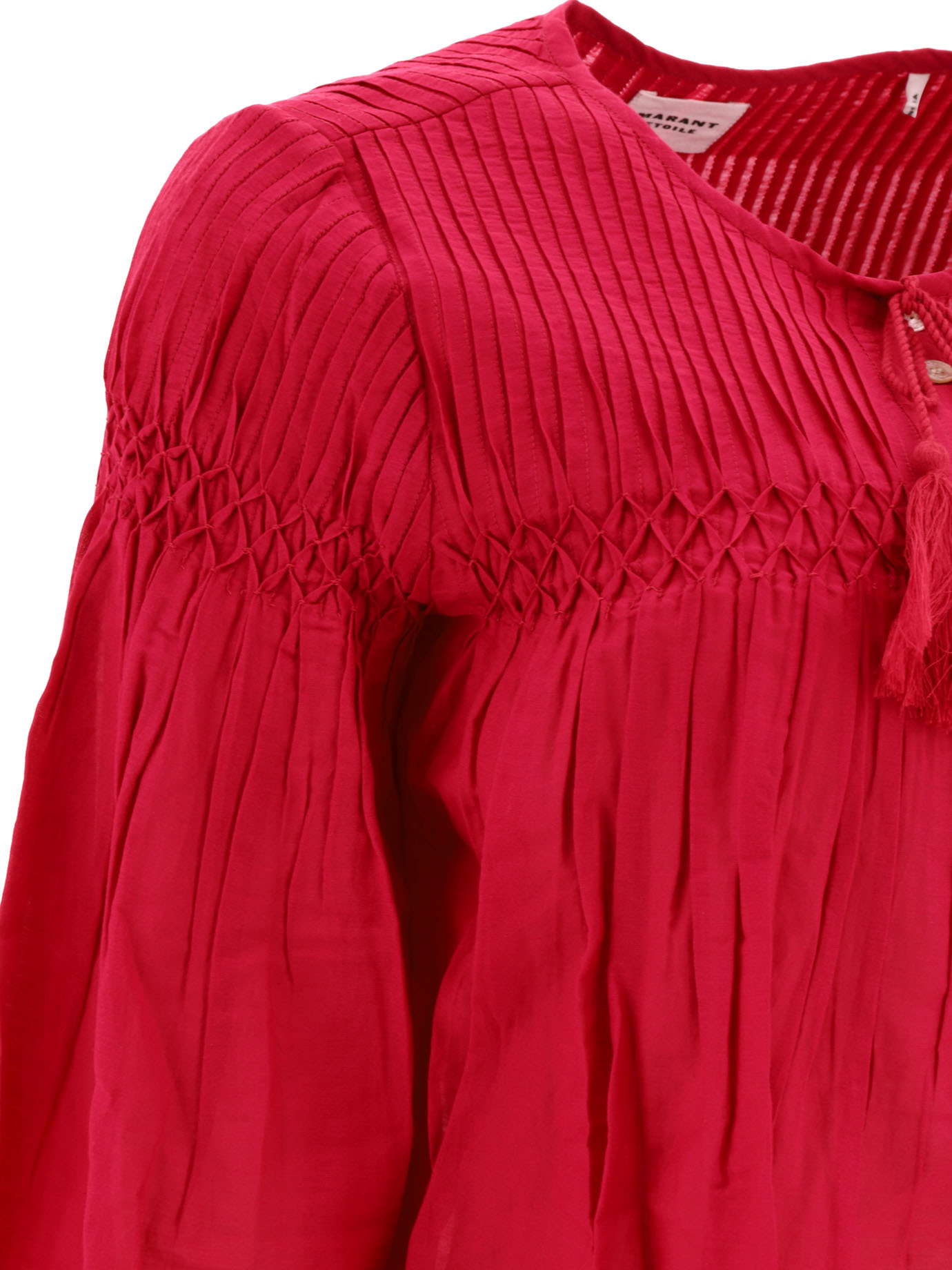 ISABEL MARANT ÉTOILE AXELIANA PLEATED BLOUSE