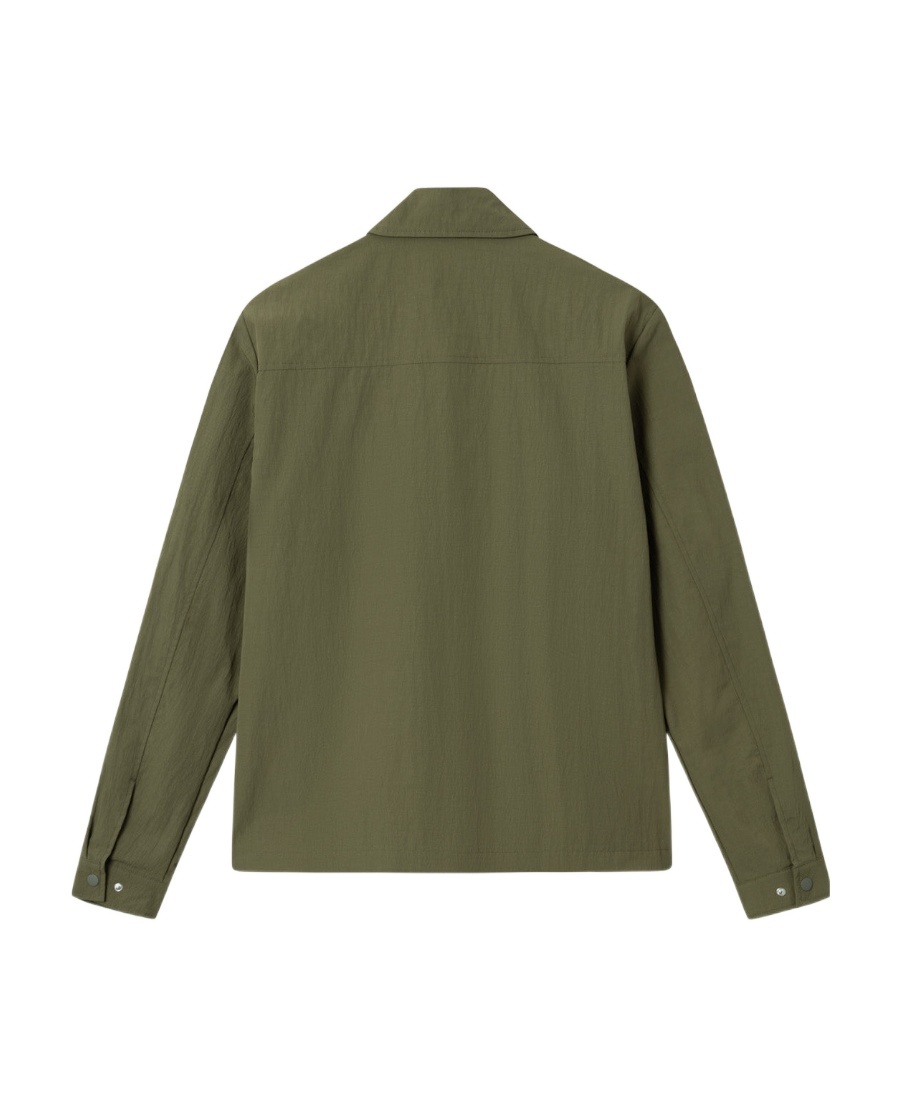 Les Deux Long-sleeved Pointed Collar Jacket In Green