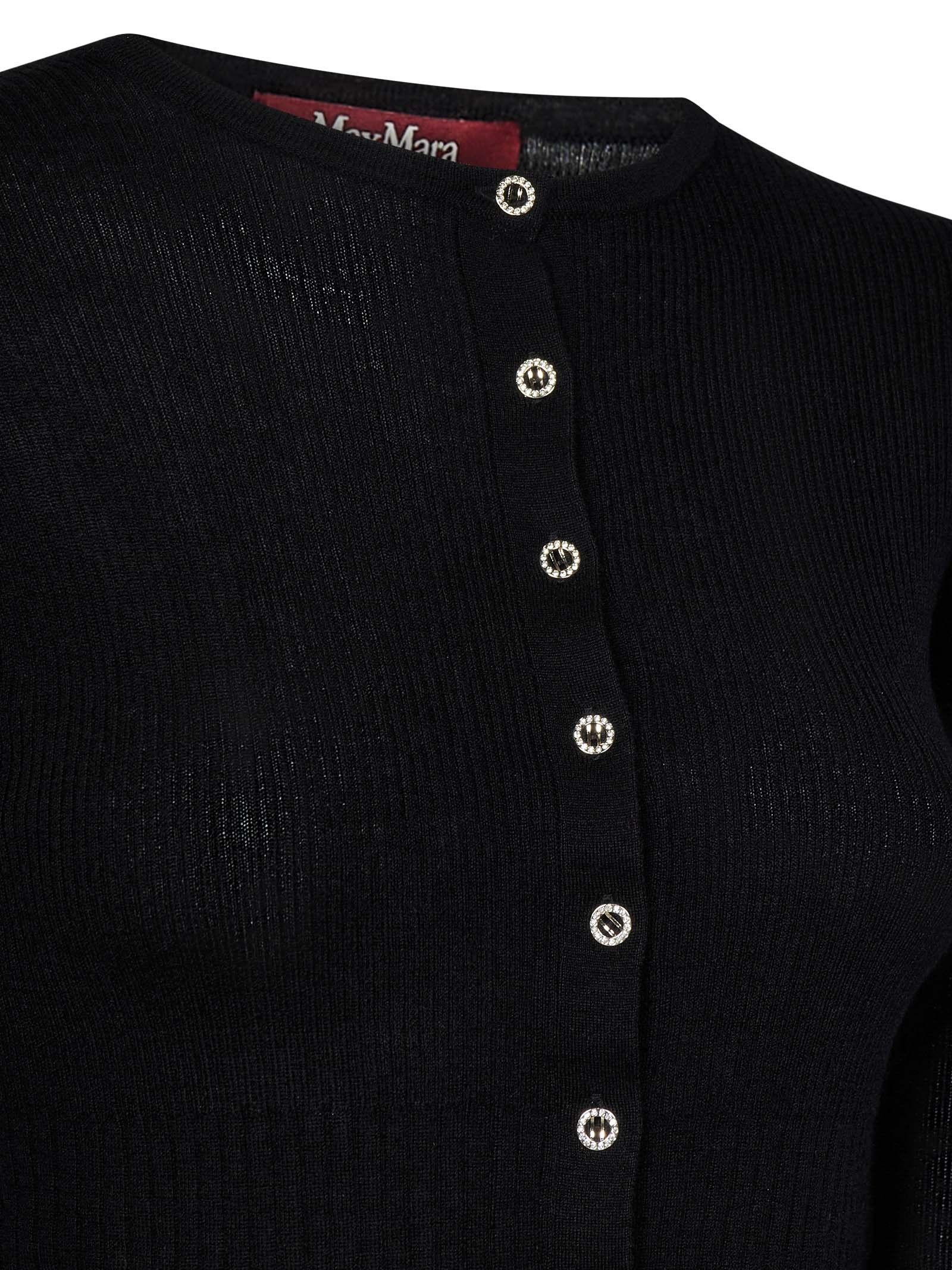 Max Mara Women's Feriale Wool And Silk Cardigan In Black