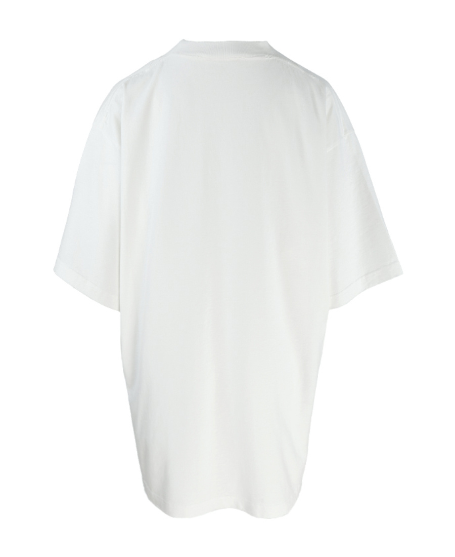 Balenciaga No Comment Oversized T-shirt In White