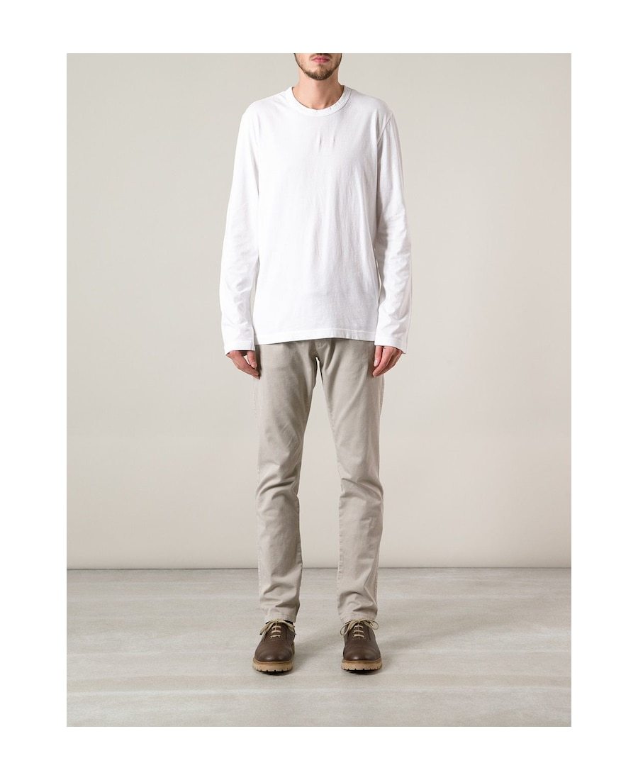 Shop James Perse Long-sleeve T-shirt In White