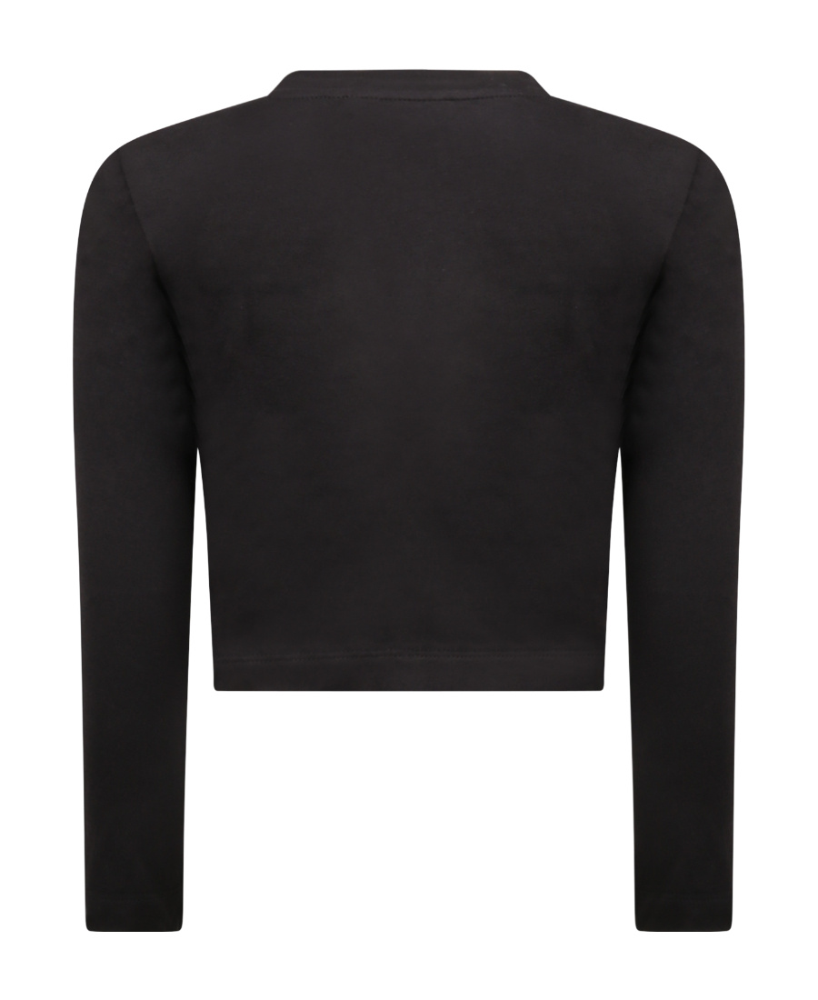 Balmain Kids Stud Embellished Crewneck Sweatshirt In Black