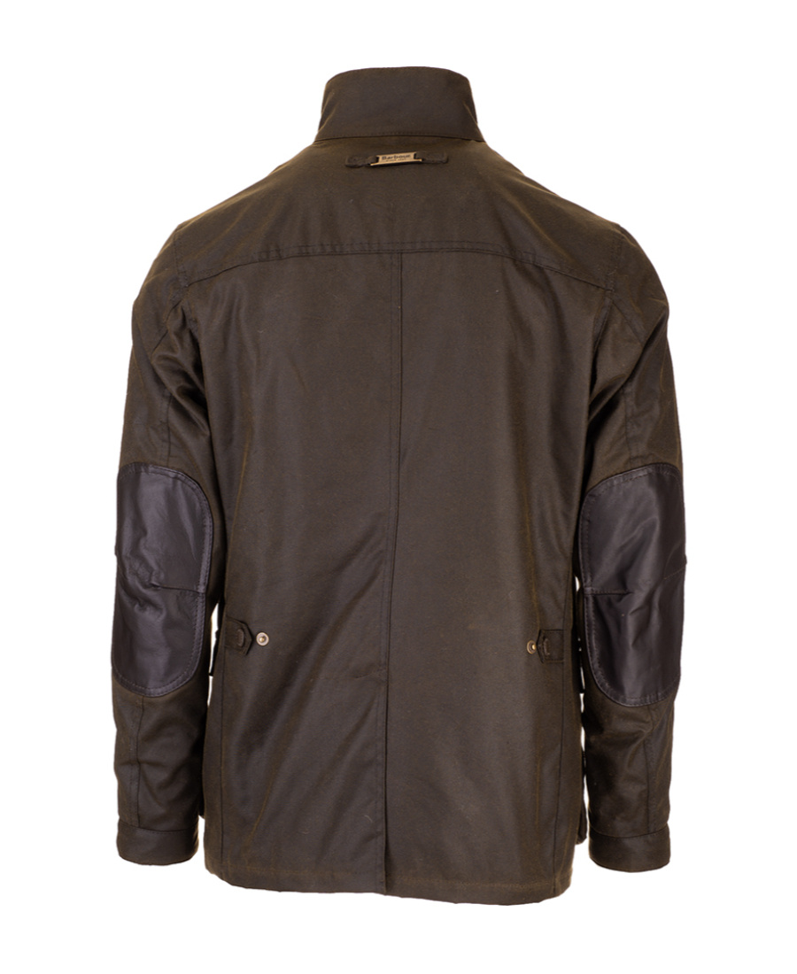 Barbour Ogston Waxed Jacket In Black