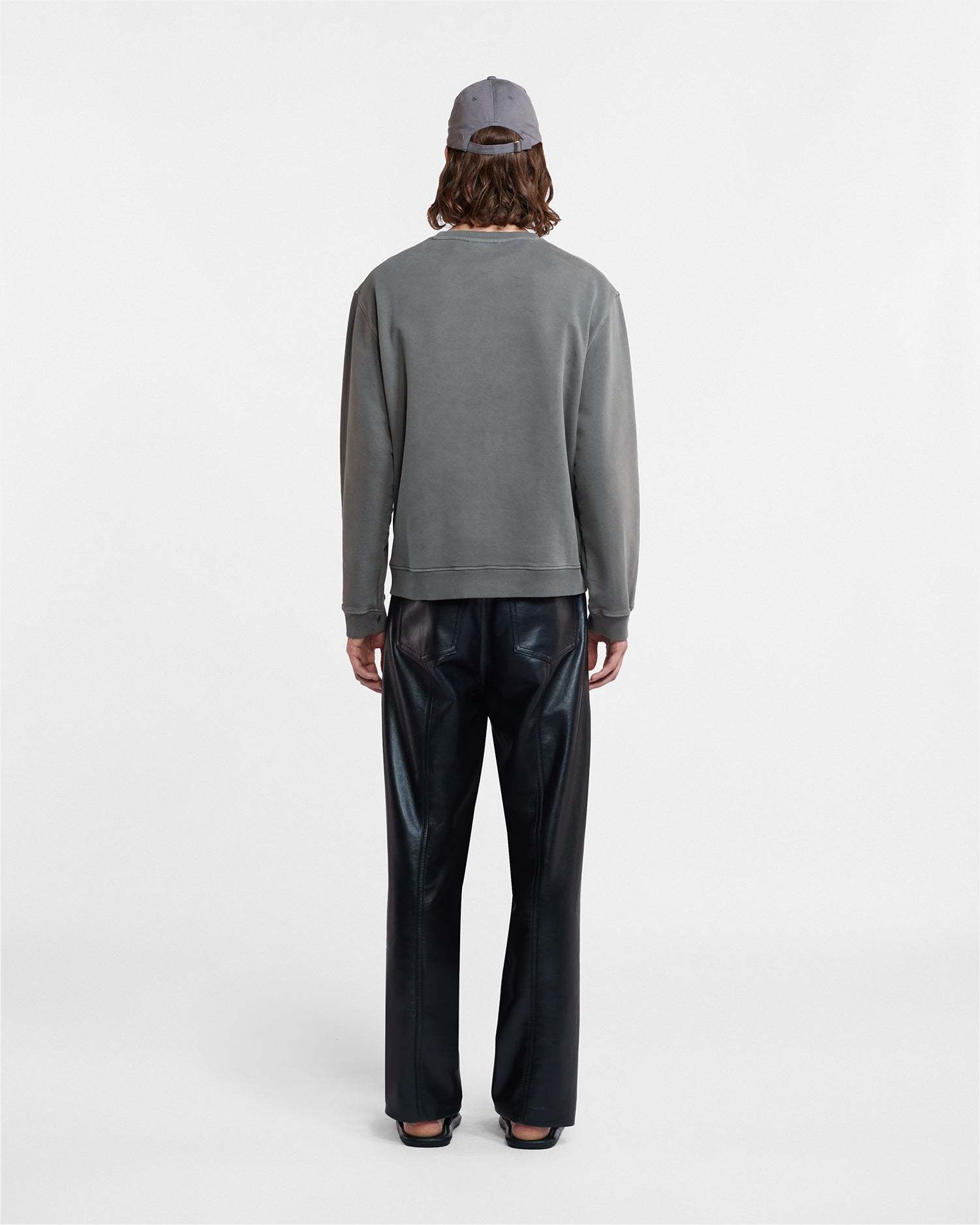 Nanushka Logo-embroidered Sweatshirt In Gray