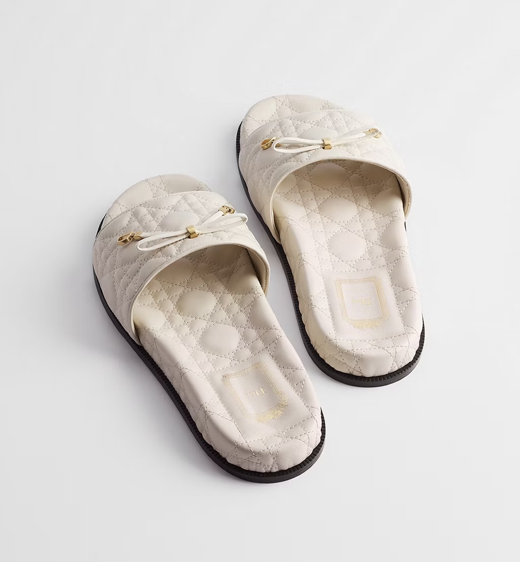 Dior Cannage Slide In Brown