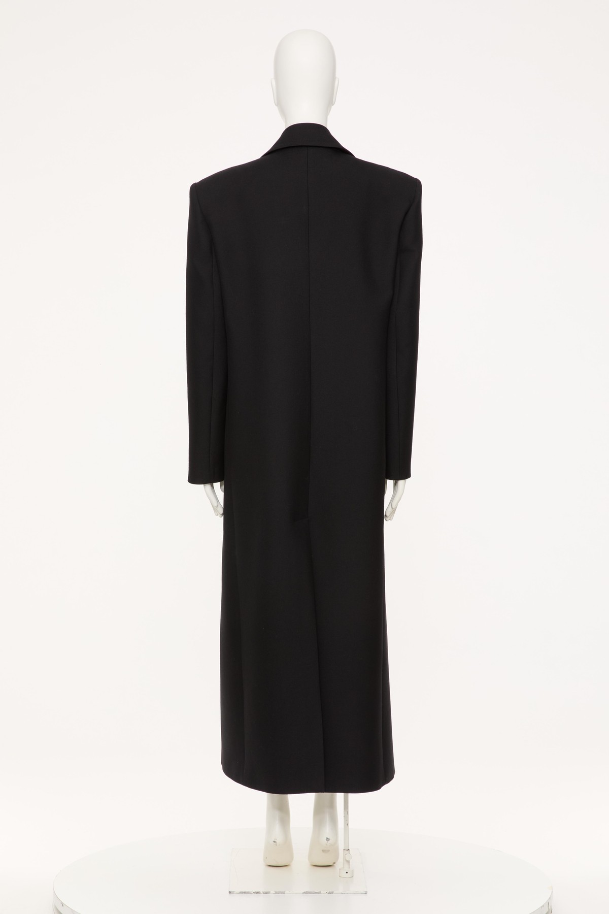 Valentino Long-sleeved Coat In Black