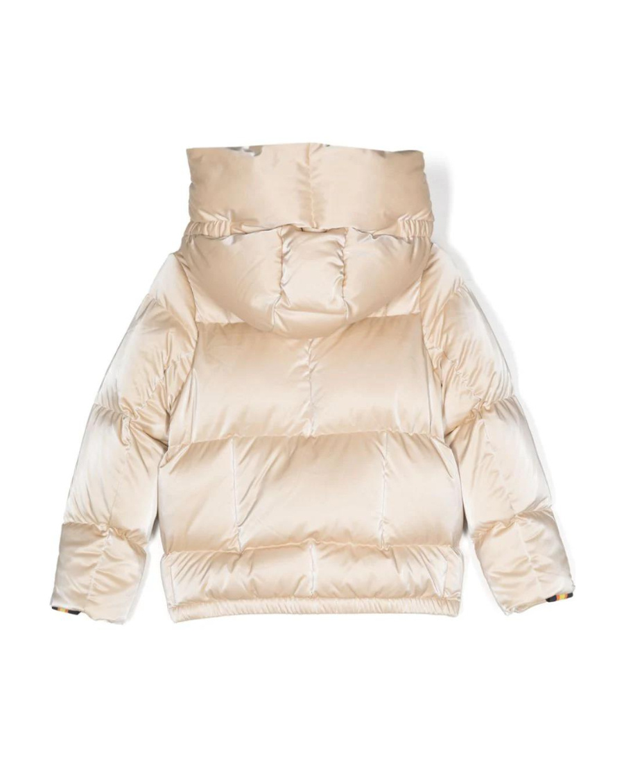 K-way Hooded Down Jacket In Nude