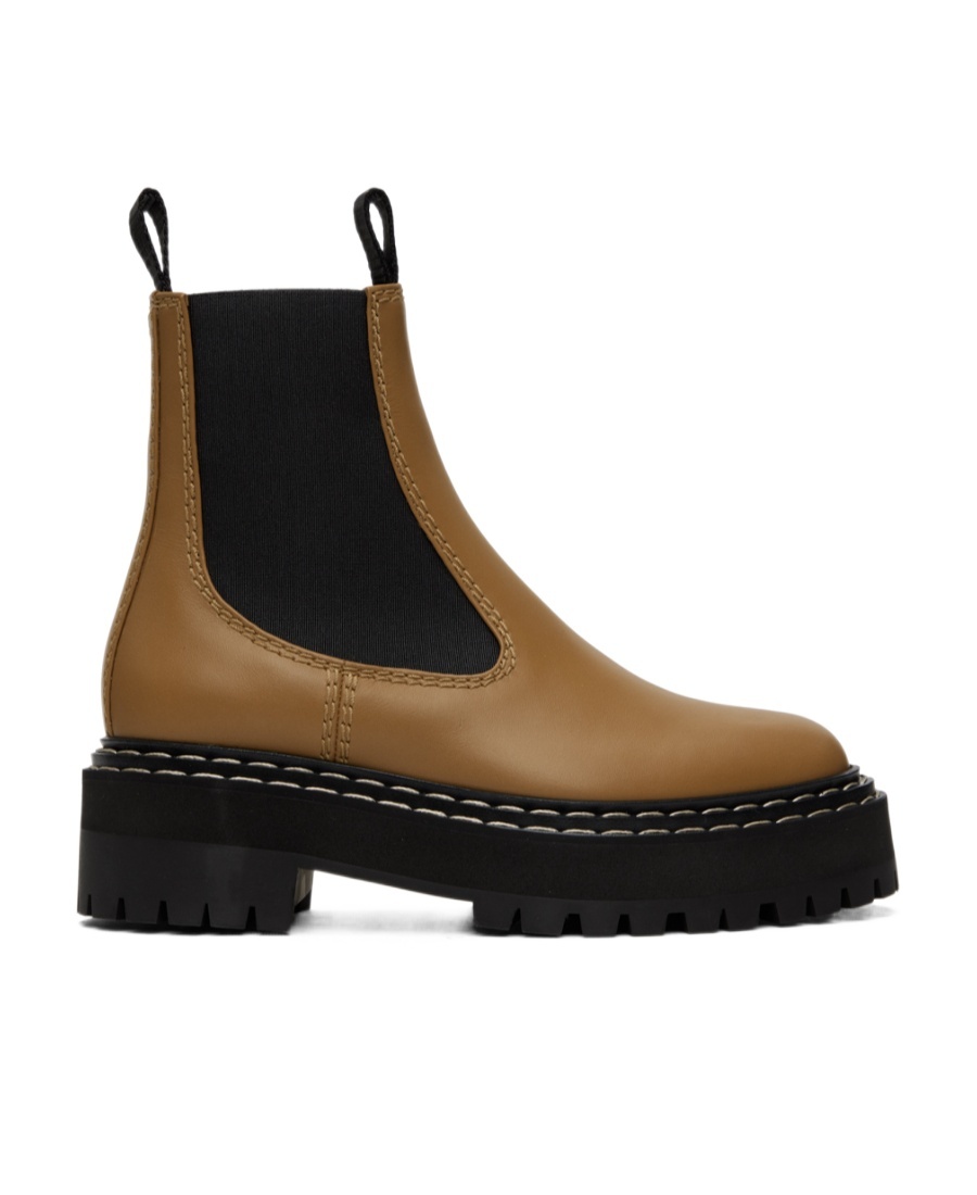 PROENZA SCHOULER LUG SOLE LEATHER CHELSEA BOOTS