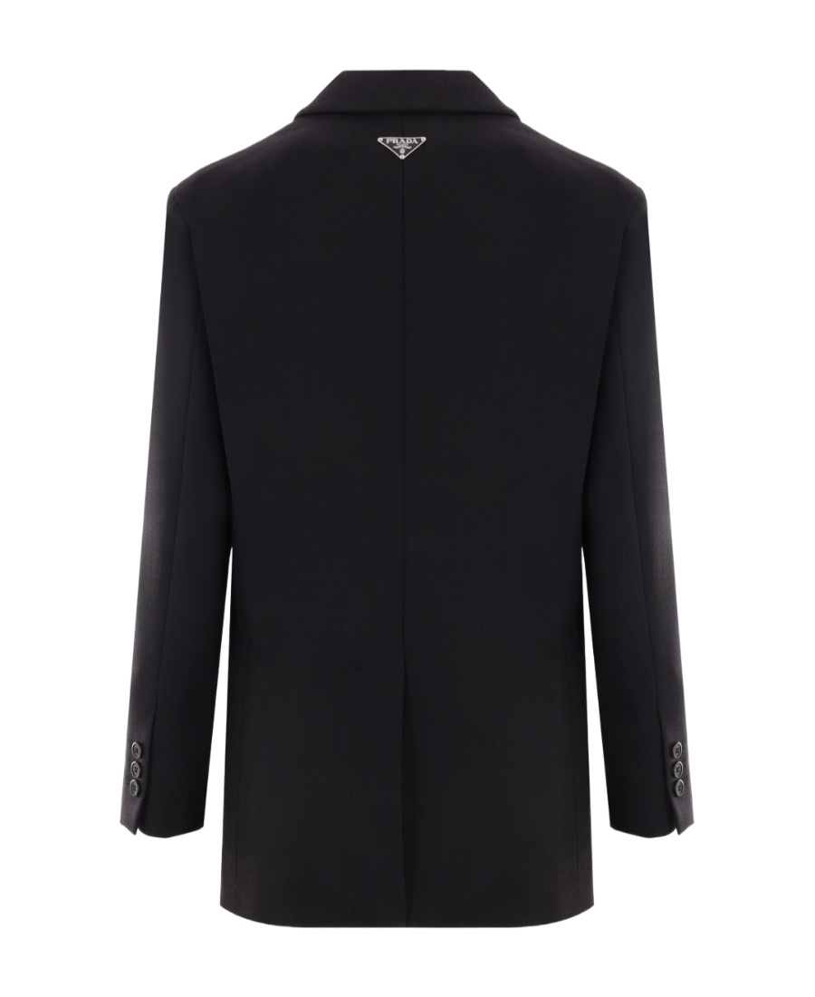 Prada Single-breasted Tailored Blazer In Black