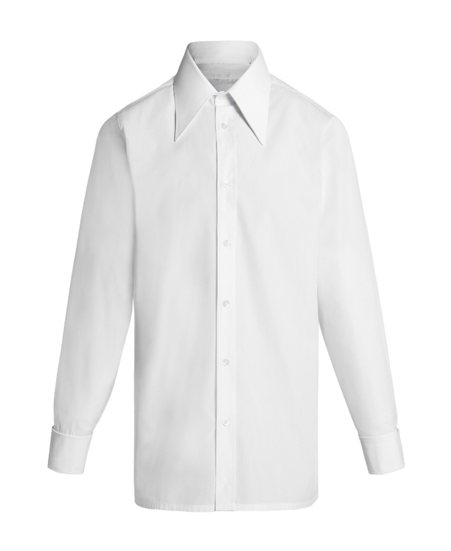 Maison Margiela Side Slit Buttoned Shirt In White