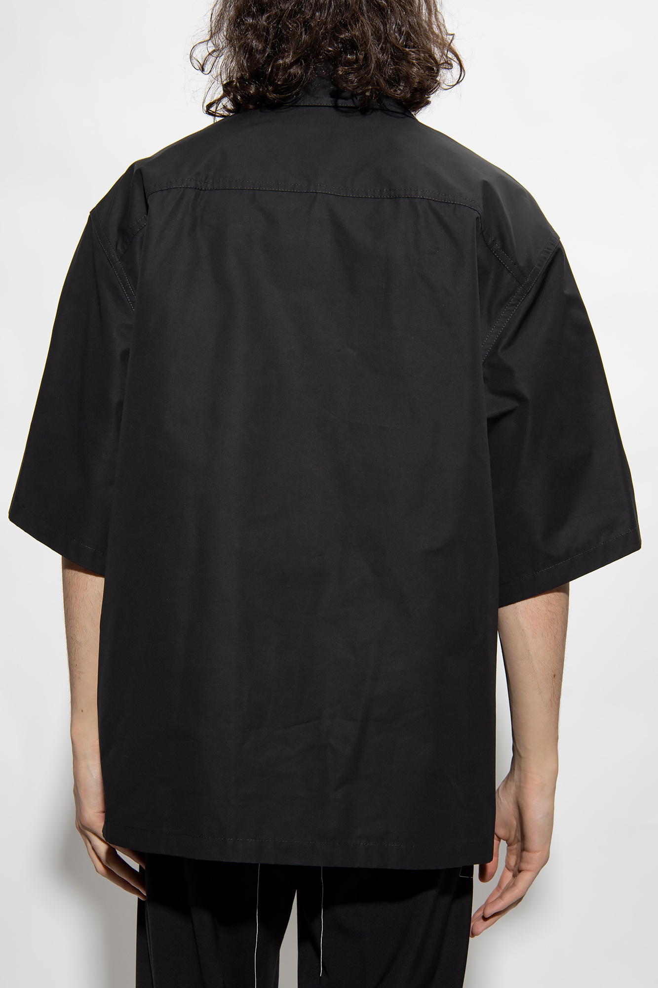 Off-white Off White Black Poplin Shirt In Black