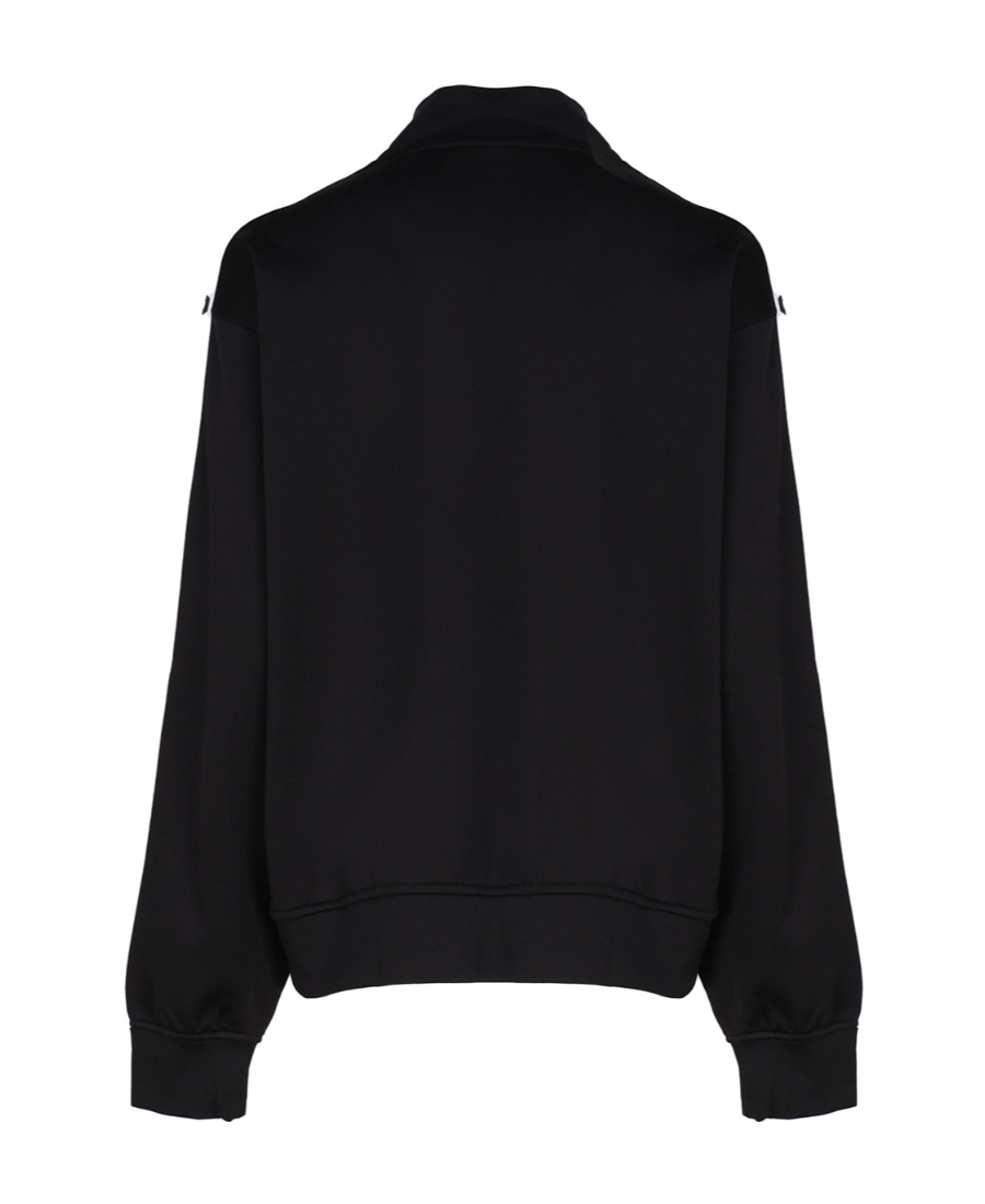 Dsquared2 Icon Funnel-neck Zip-up Jacket In Black