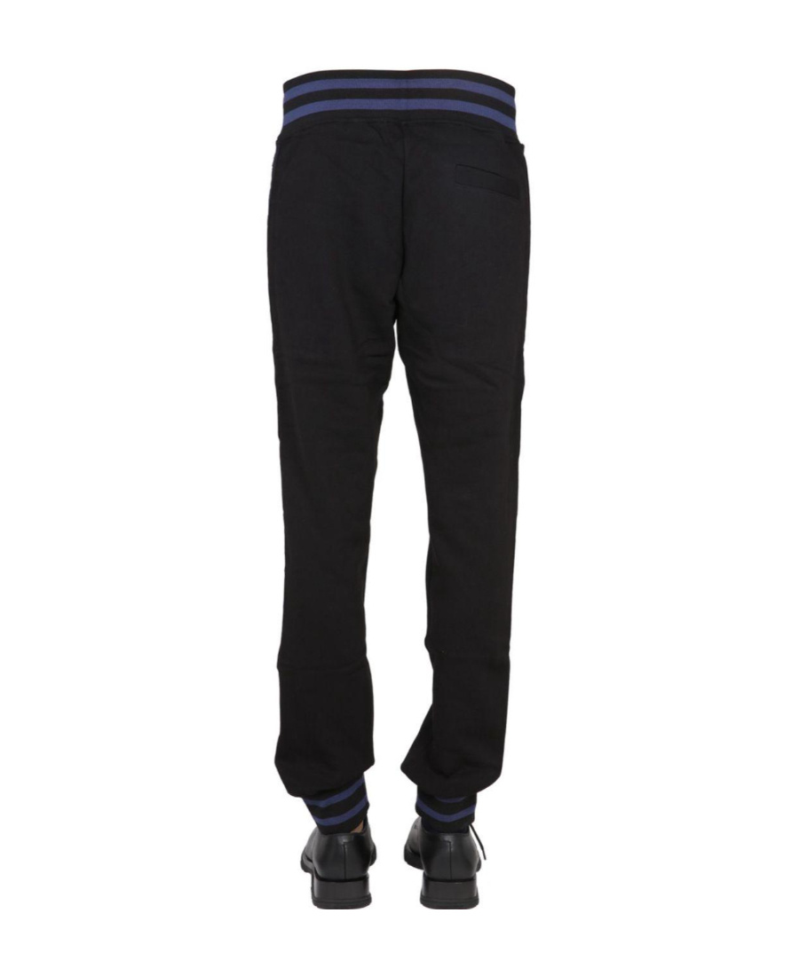 Versace Jeans Logo-stripe Track Pants In Black