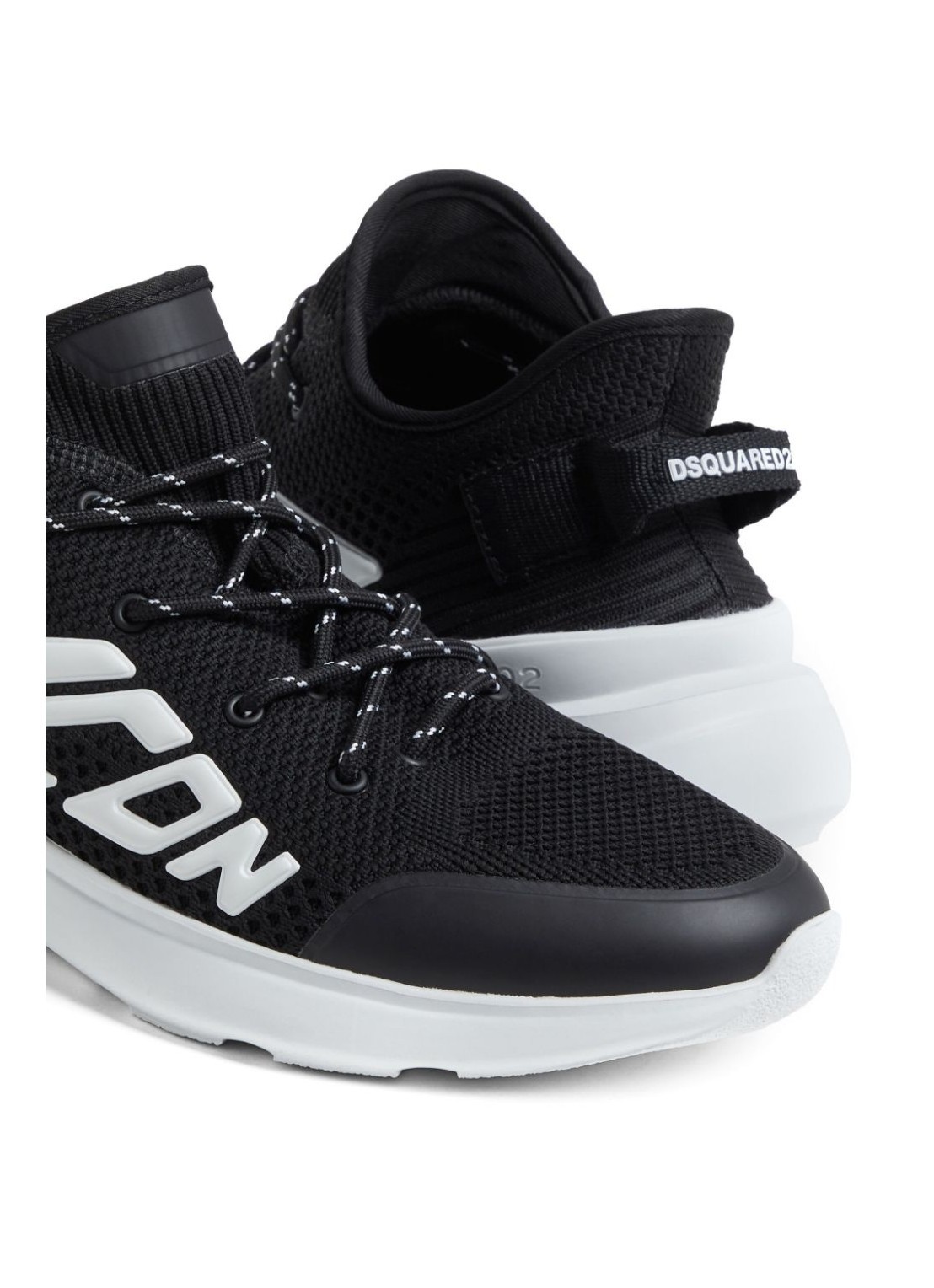 Dsquared2 Embossed-logo Sneakers In Black