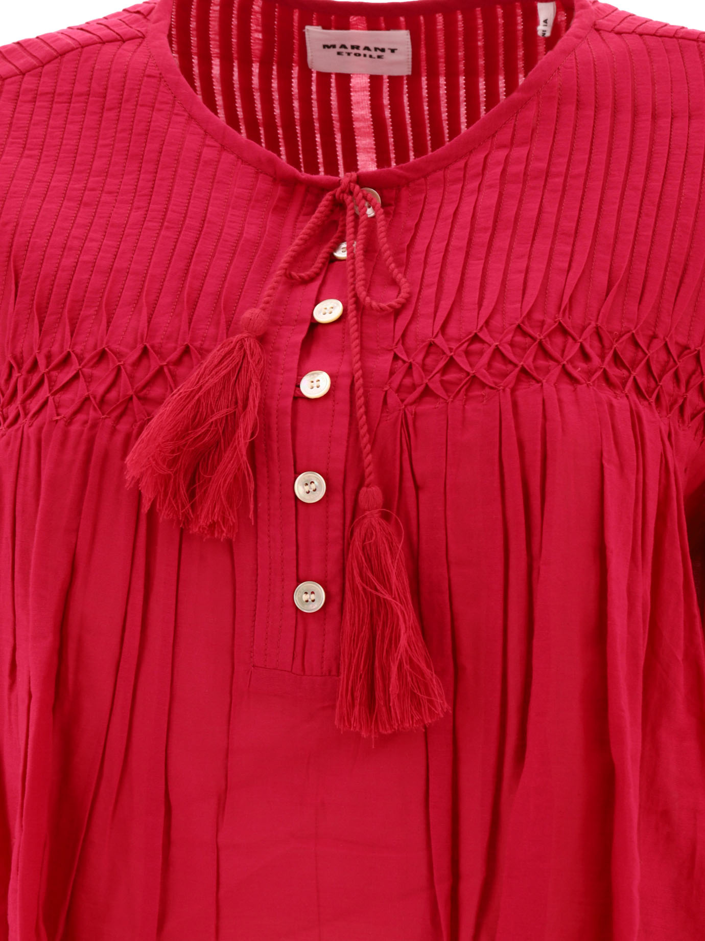 ISABEL MARANT ÉTOILE AXELIANA PLEATED BLOUSE