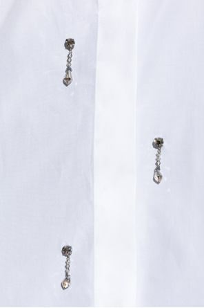 Stella Mccartney Crystal-embellished Shirt In White